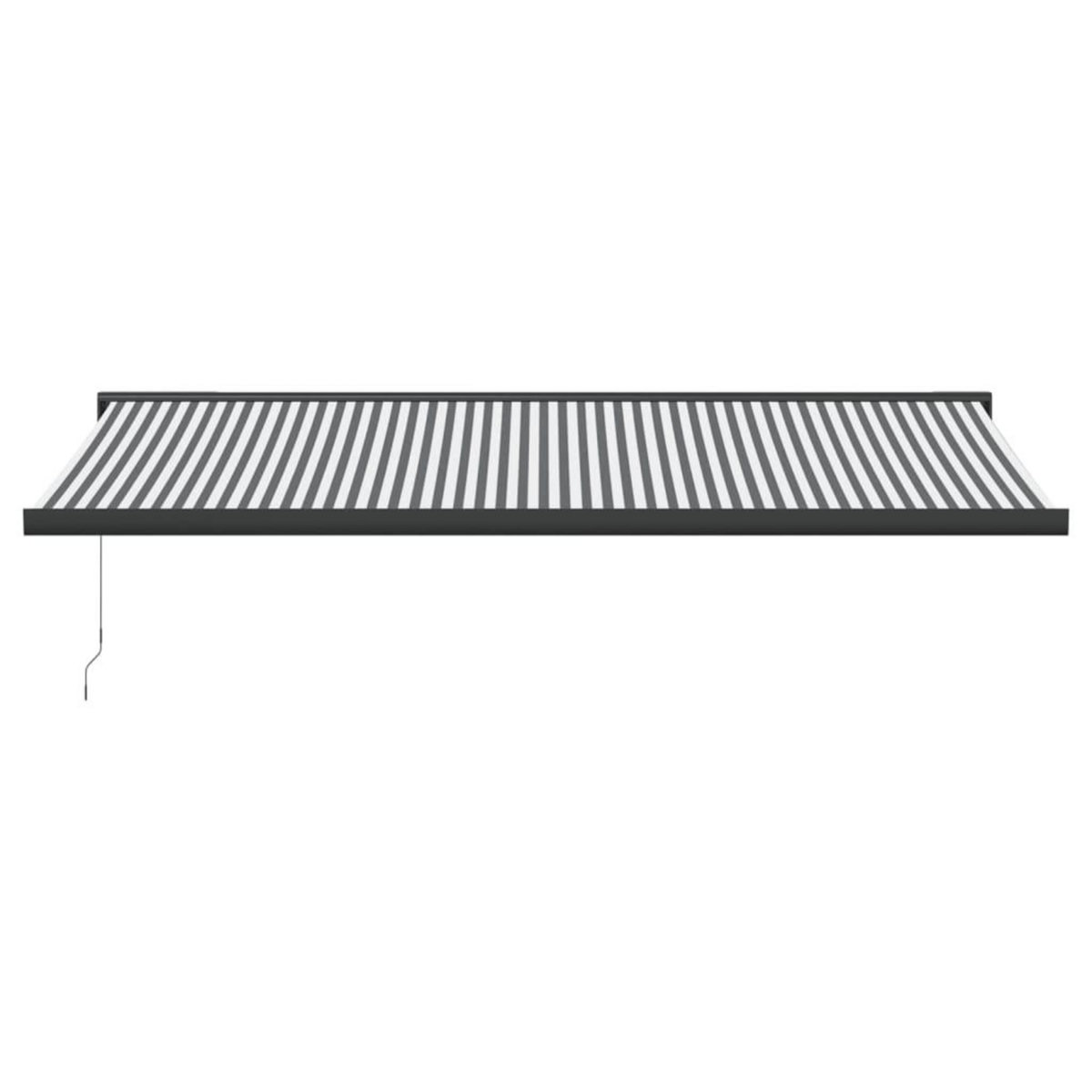 VIDAXL Auvent retractable anthracite et blanc 5x3 m tissu et aluminium