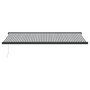 Voir la diapositive 3 : VIDAXL Auvent retractable anthracite et blanc 5x3 m tissu et aluminium