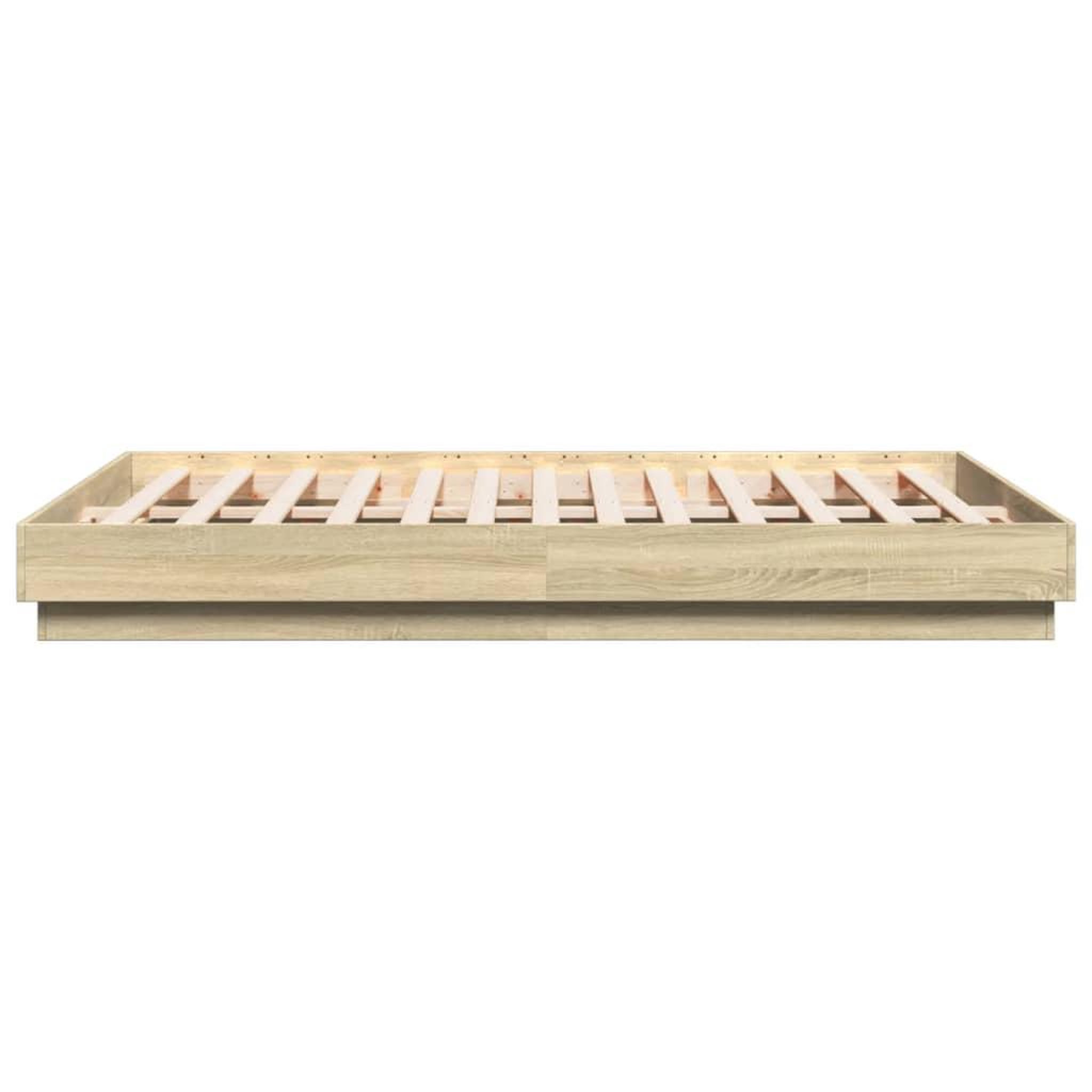 Voir la diapositive 5 : VIDAXL Cadre de lit sans matelas chene sonoma 140x200 cm