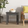 Voir la diapositive 3 : VIDAXL Table basse Gris 35x35x30 cm Bois massif de pin
