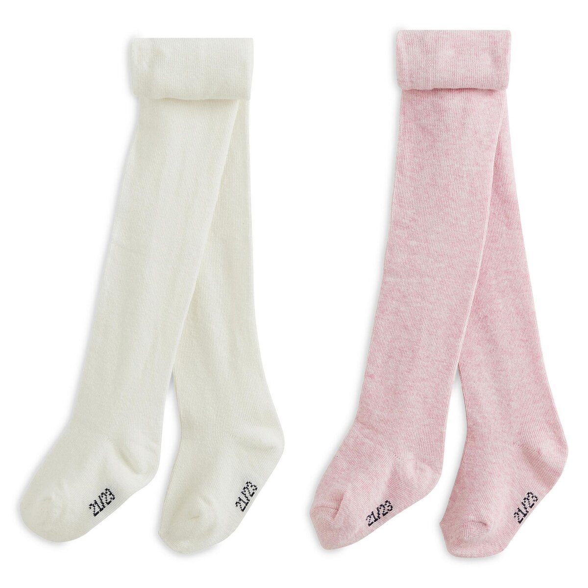 IN EXTENSO Lot de 2 paires de collants bébé fille
