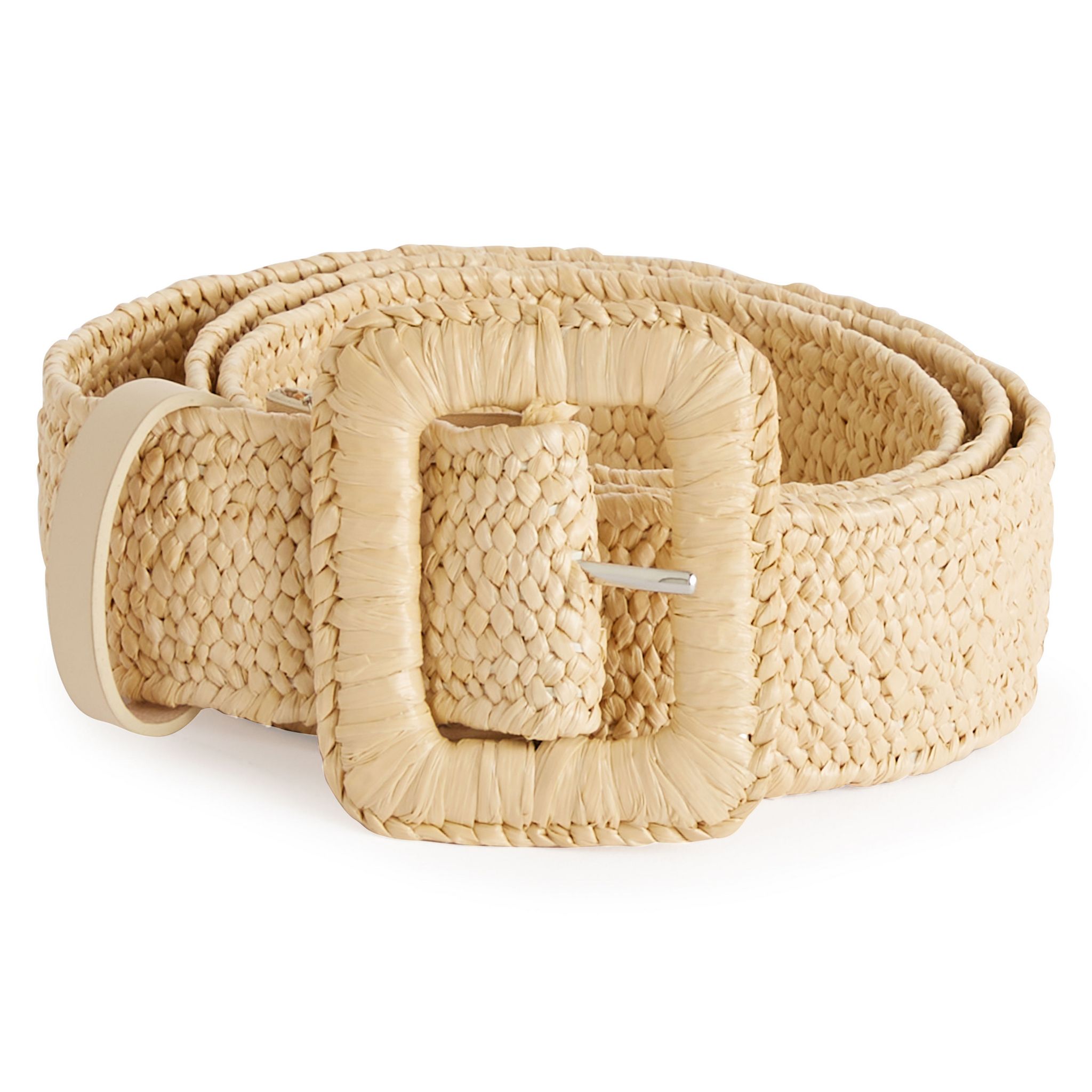 Ceinture Large Femme FASHION - Écru Nacré - 77 Cm élastique - Simili Cuir - Neuf Avec étiquettes