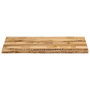 Voir la diapositive 3 : VIDAXL Dessus de table bord vivant 100x60x3,8 cm bois de manguier brut