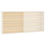 Voir la diapositive 4 : VIDAXL Vitrine de collection en bois avec portes 80x8,5x37 cm