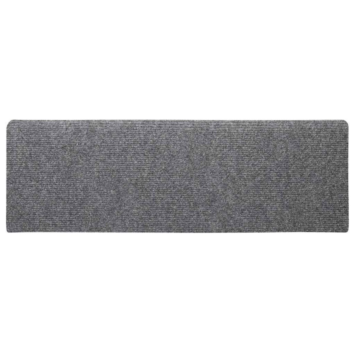 VIDAXL Tapis d'escalier auto-adhesifs 30 pcs gris clair 65x21x4 cm