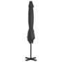 Voir la diapositive 3 : VIDAXL Parasol de jardin avec base portable anthracite