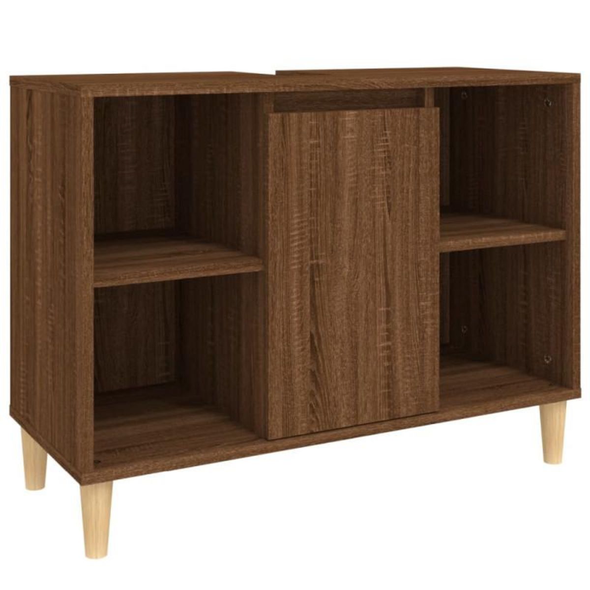 VIDAXL Meuble d évier chêne marron 80x33x60 cm bois d ingénierie