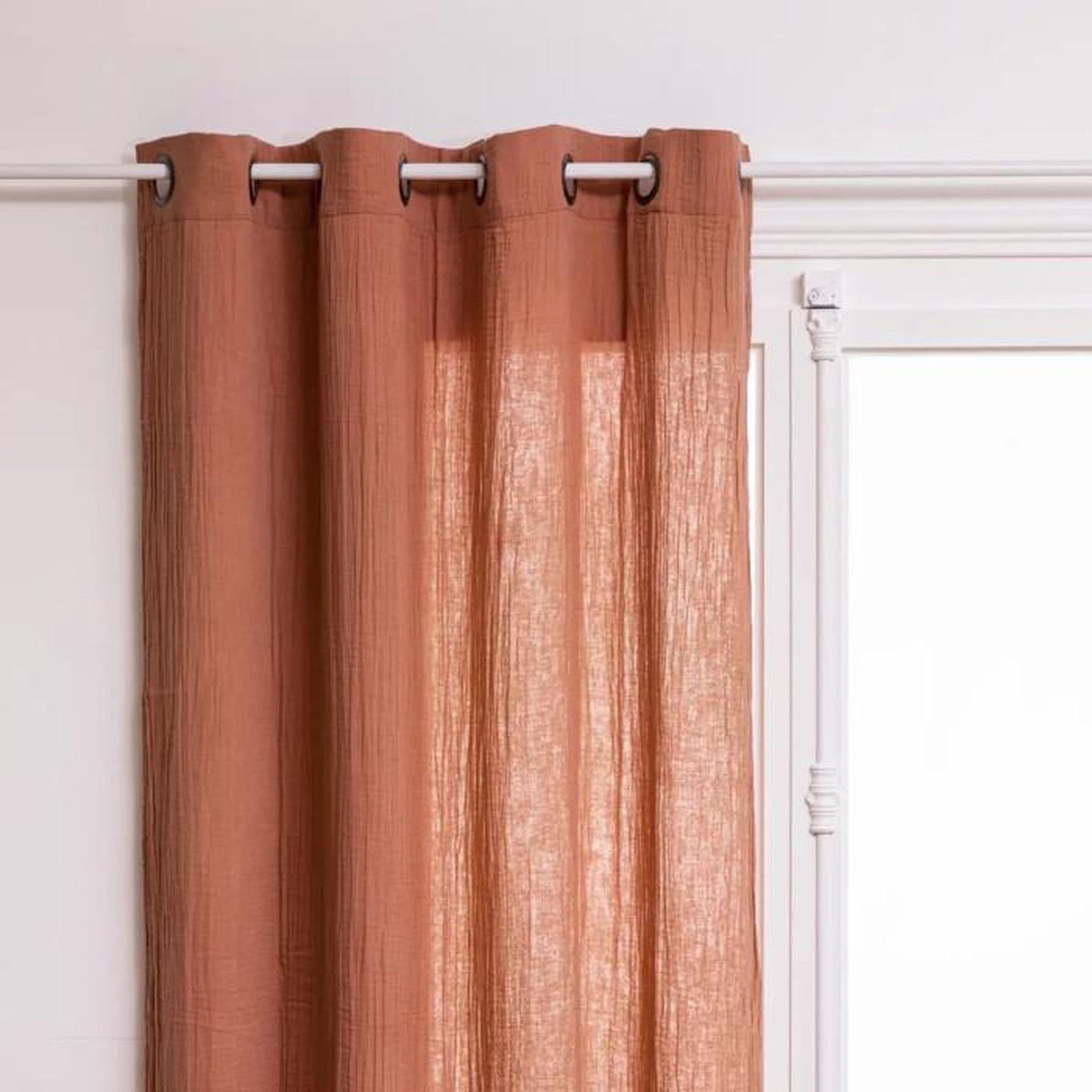 Voir la diapositive 2 : ATMOSPHERA Rideau à Oeillets  Santana  130x260cm Rose