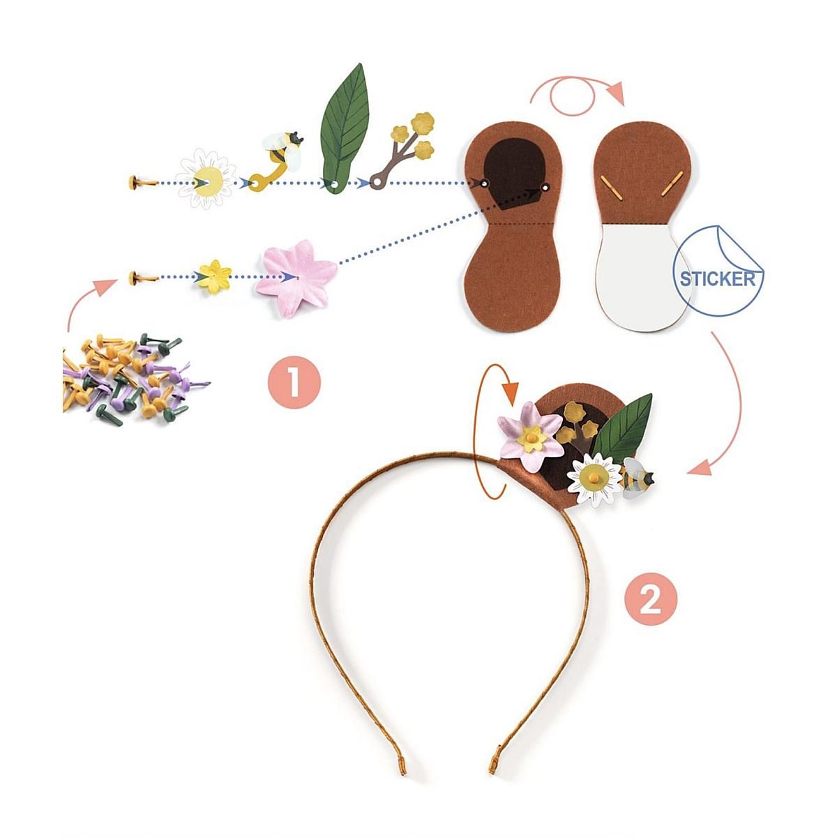 Djeco Trois Serre-tetes a creer -