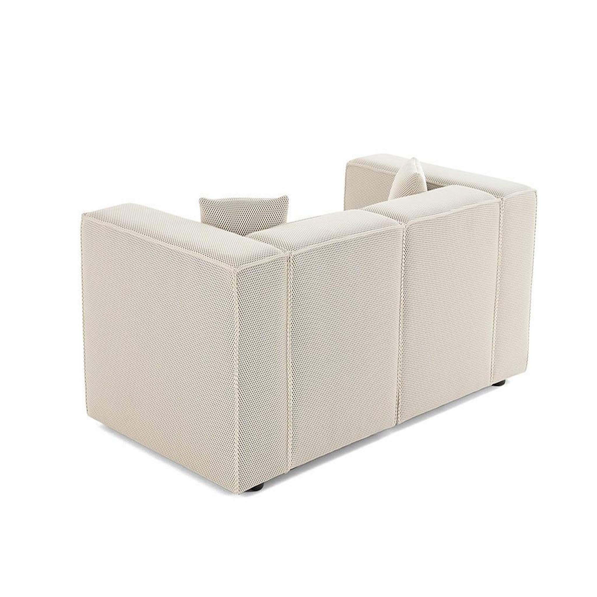 Voir la diapositive 5 : LISA DESIGN Arty - canapé modulable 2 places - en tissu mailles 3d