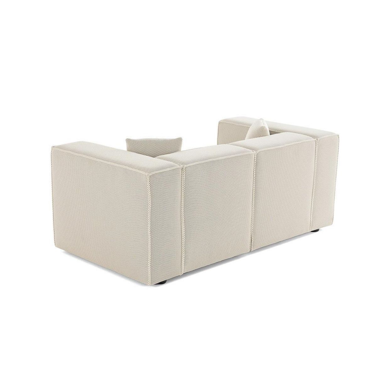 LISA DESIGN Arty - canapé modulable 2 places - en tissu mailles 3d