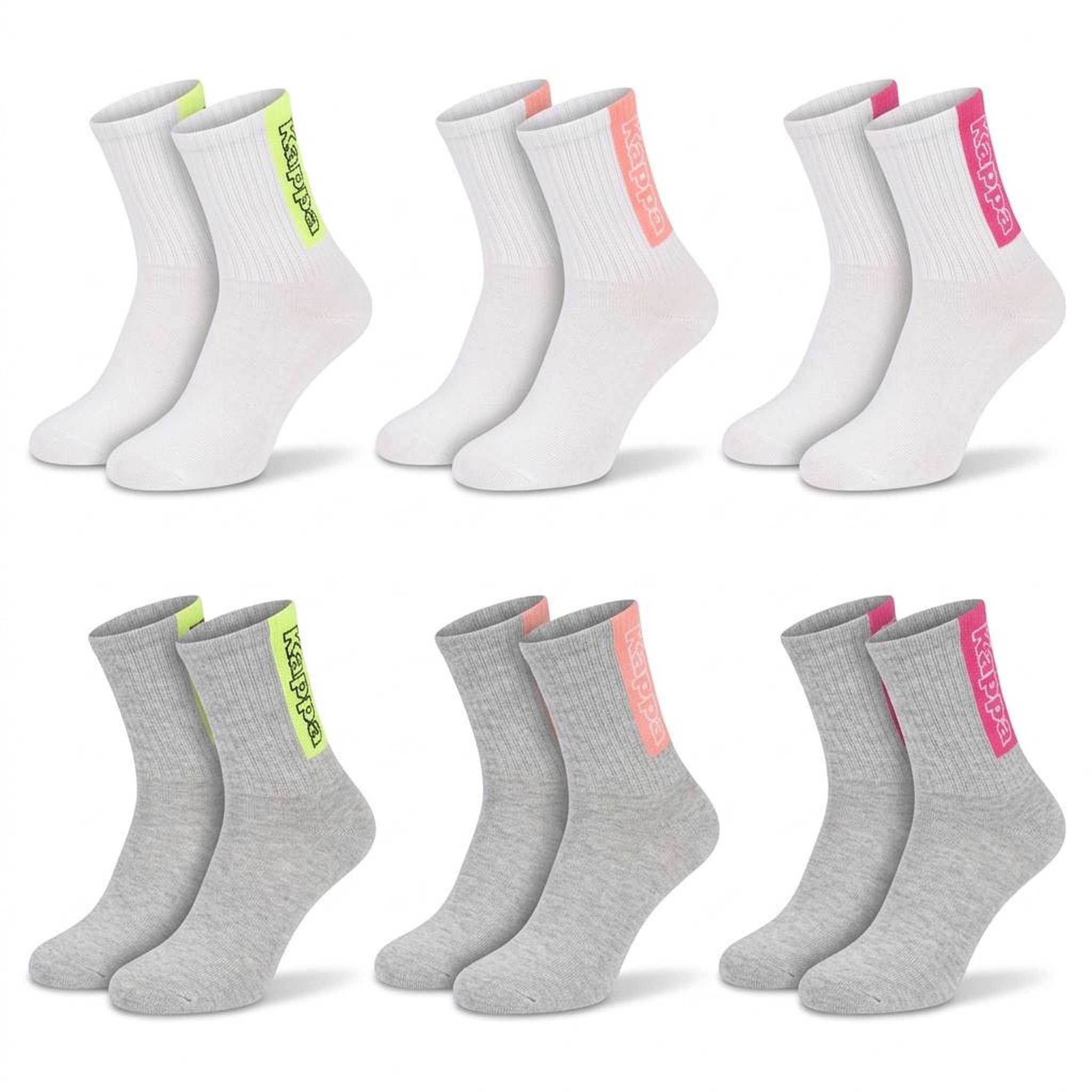 Voir la diapositive 1 : KAPPA Pack de Chaussettes Femme Quarter KAPPA (Lot de 6)