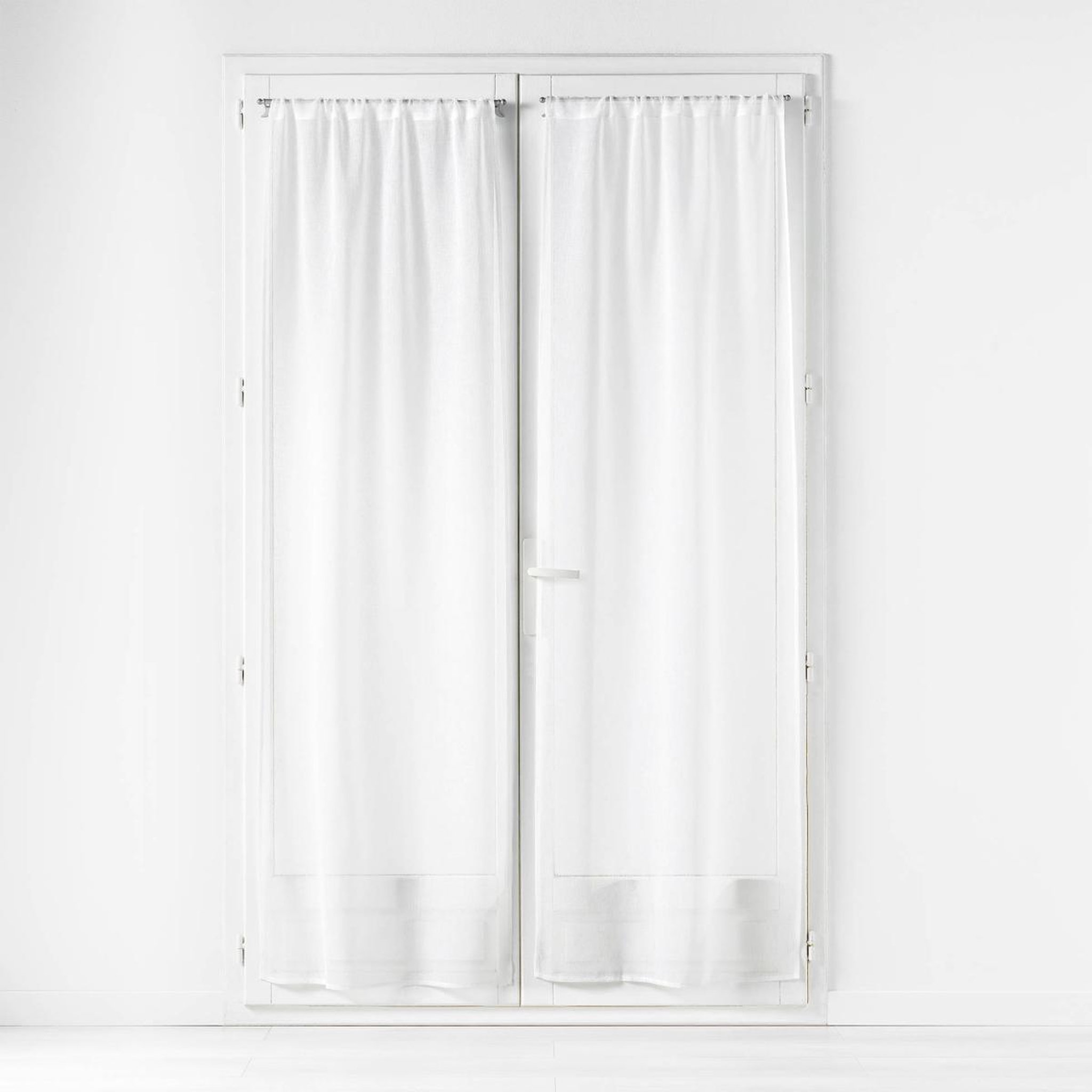 Douceur d'Intérieur Paire de voilage passe-tringle  carlin  70x200cm naturel