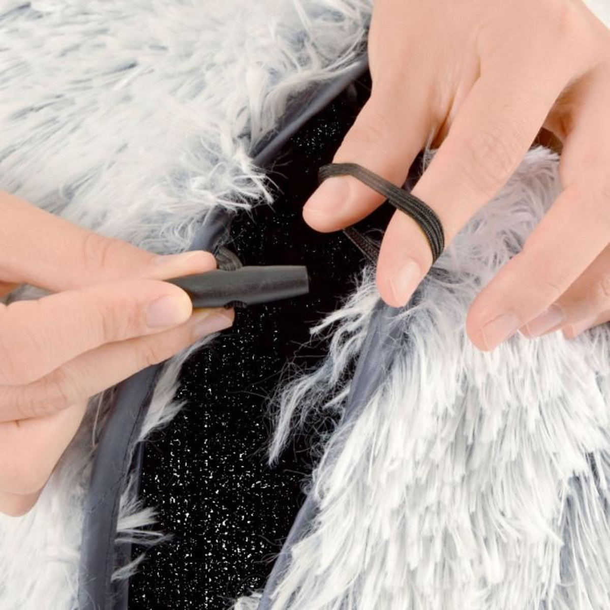 Paris Prix Tunnel de Jeu Pliable Pour Chat  Fluffly  80cm Blanc