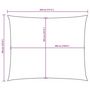 Voir la diapositive 6 : VIDAXL Voile de parasol tissu oxford rectangulaire 3,5x4,5 m
