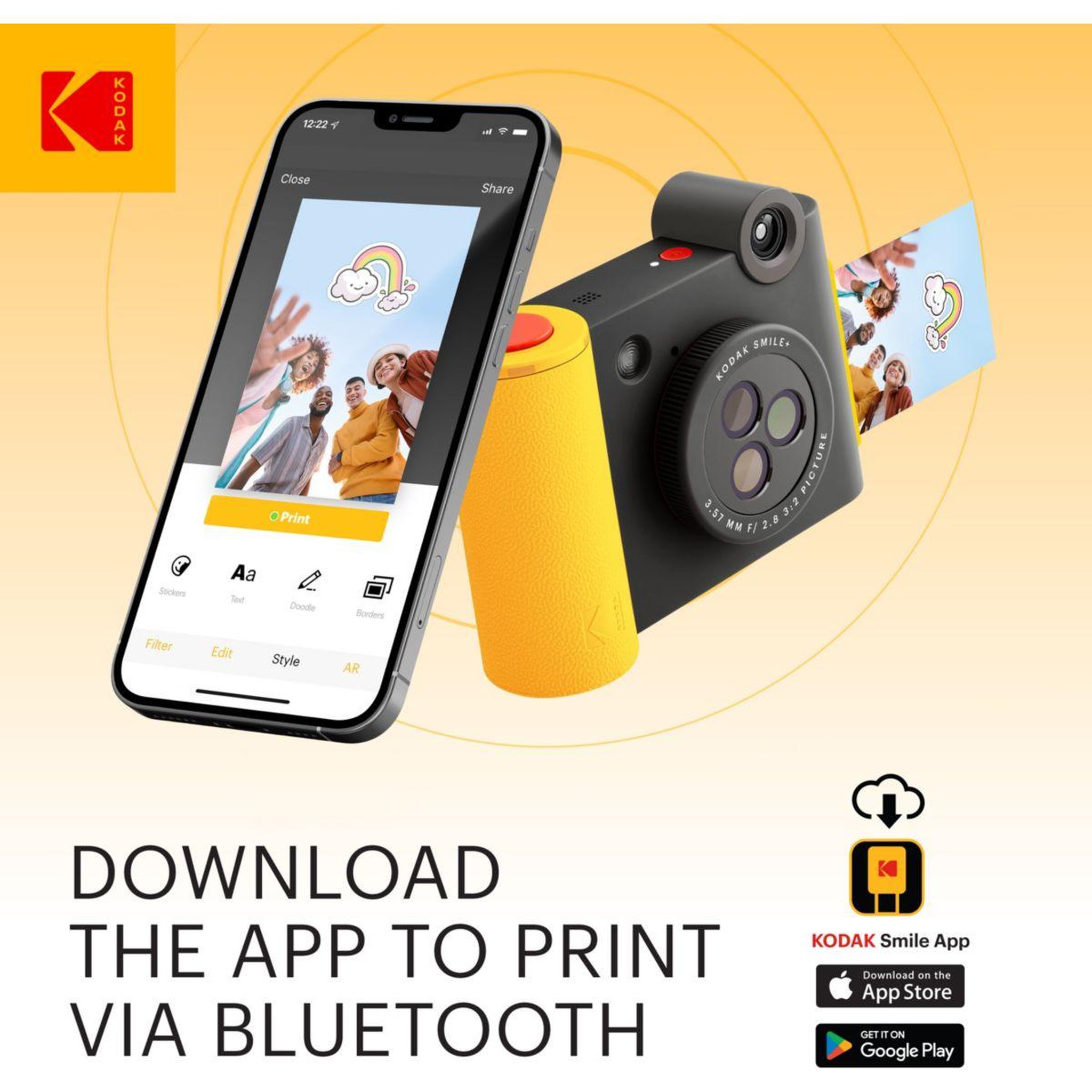 Voir la diapositive 3 : Kodak Appareil photo Instantané Smile+