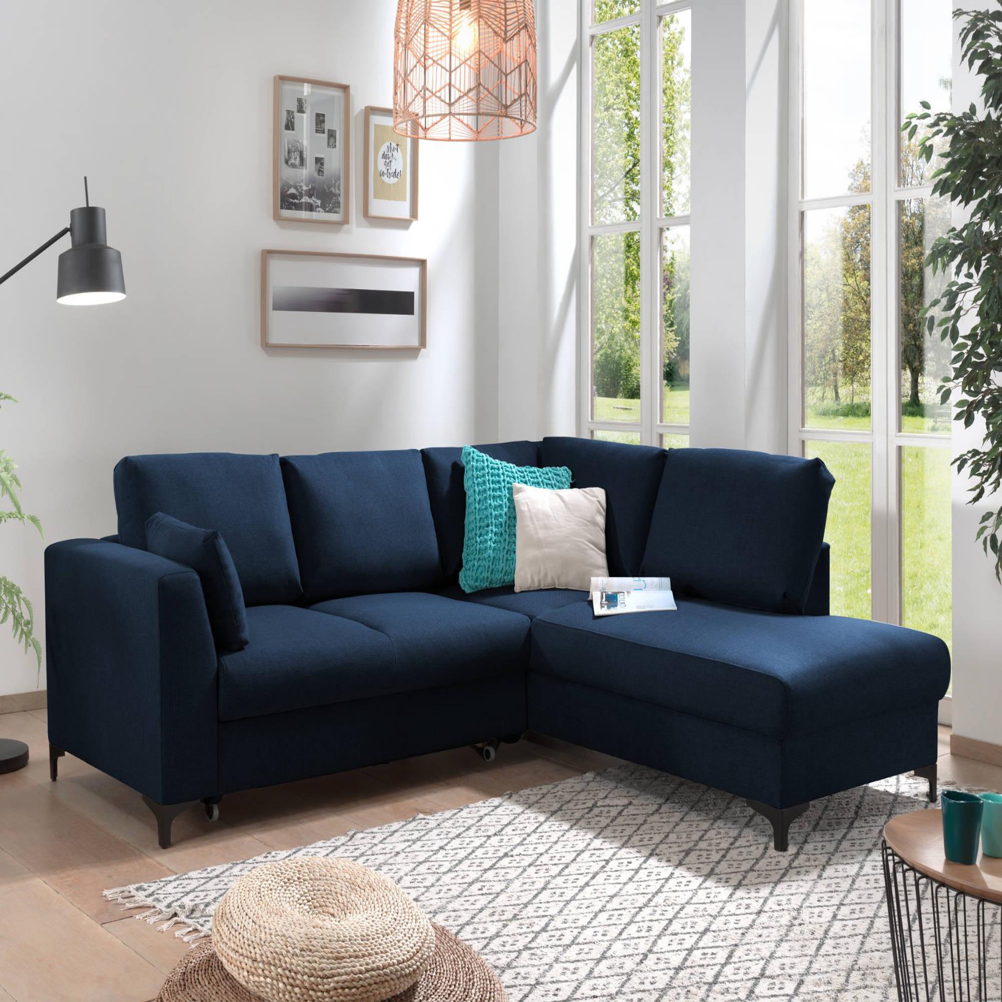 Voir la diapositive 1 : LISA DESIGN Tala - canapé d'angle droit - convertible - 5 places - en tissu