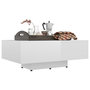 Voir la diapositive 5 : VIDAXL Table basse Blanc brillant 85x55x31 cm Bois d'ingenierie