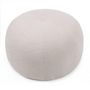 Voir la diapositive 3 : Paris Prix Pouf Rond Bouclette  Pilou  55cm Beige