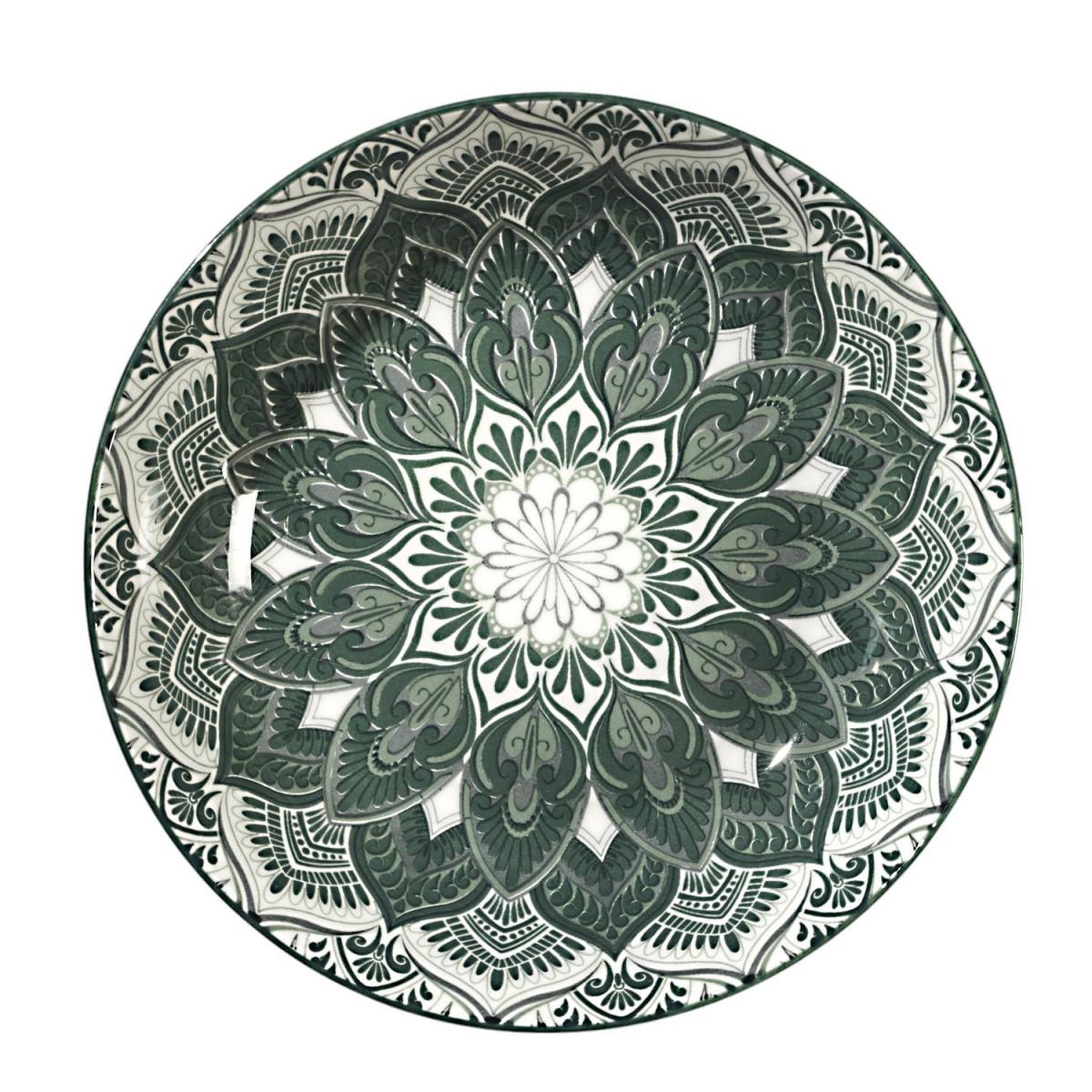 Voir la diapositive 6 : The Home Deco Factory Service de table 12 pièces  mandala  27cm vert