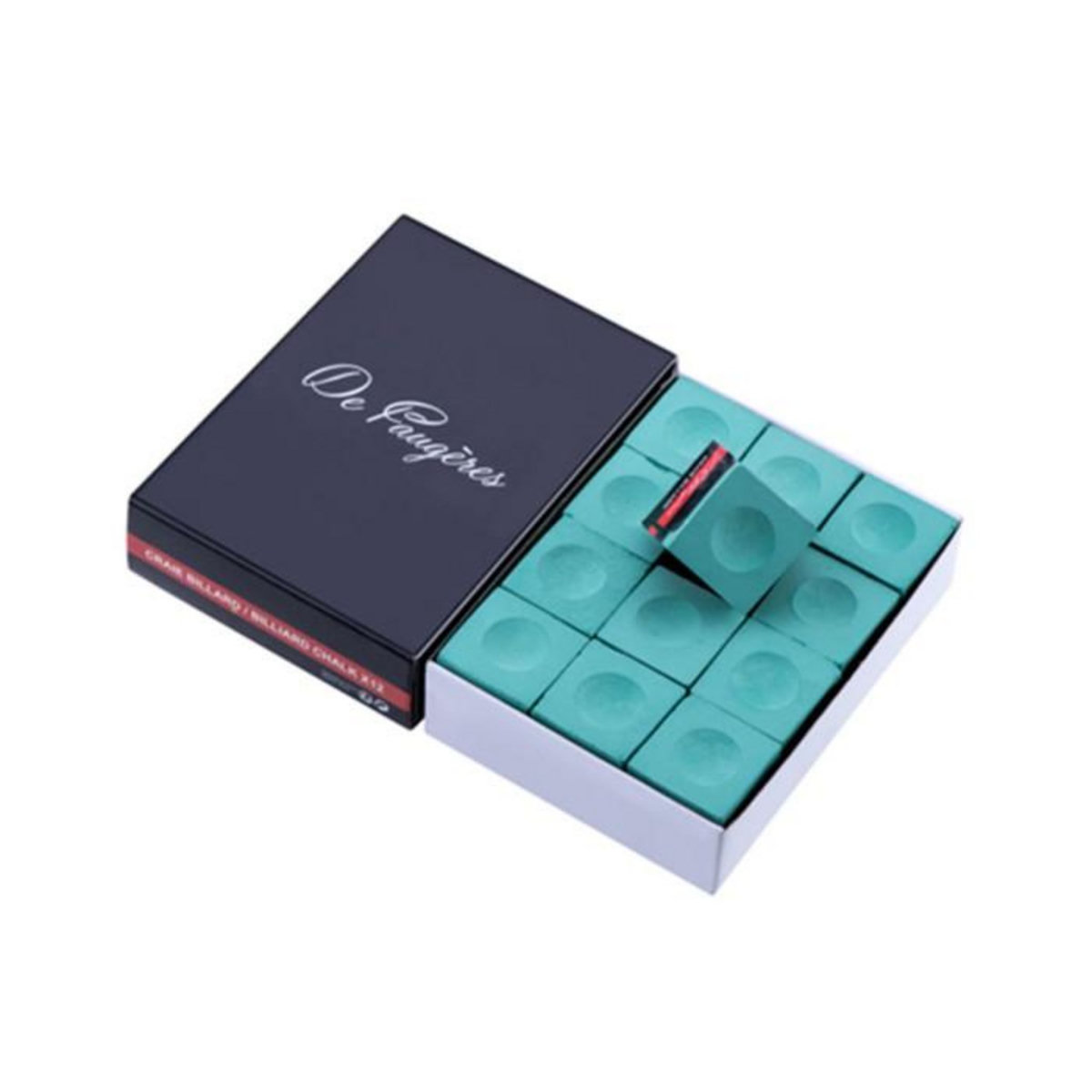 Paris Prix Lot de 12 Craies de Billard  Faugères  2cm Vert