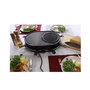 Voir la diapositive 2 : LITTLE BALANCE Appareil à raclette 8 personnes 1200w + gril + crêpière bleu nuit et noir - 8749