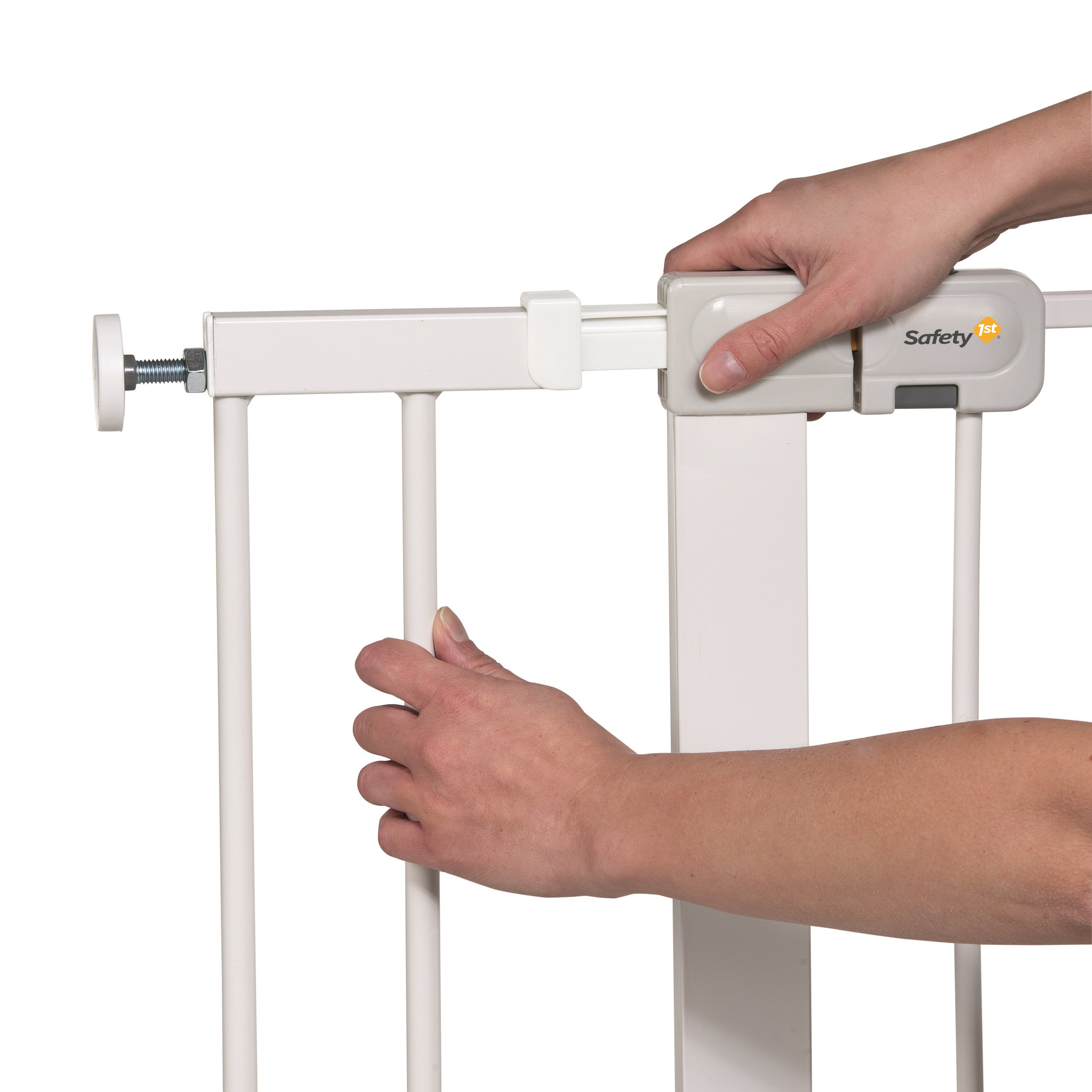 Voir la diapositive 3 : SAFETY FIRST Extension pour barrière de porte, en métal - 14 cm