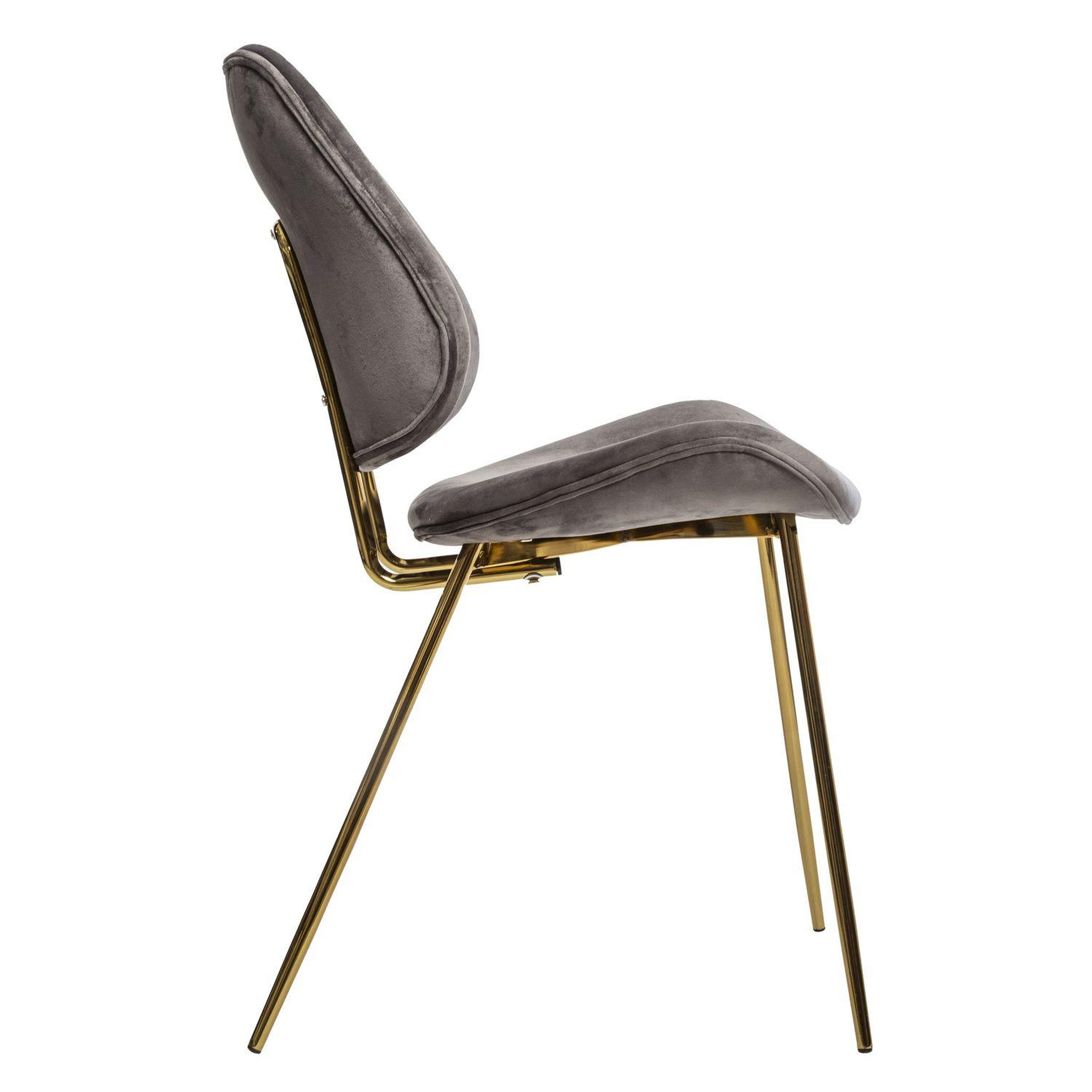 Voir la diapositive 3 : ATMOSPHERA 2 Chaises design velours et métal Slow