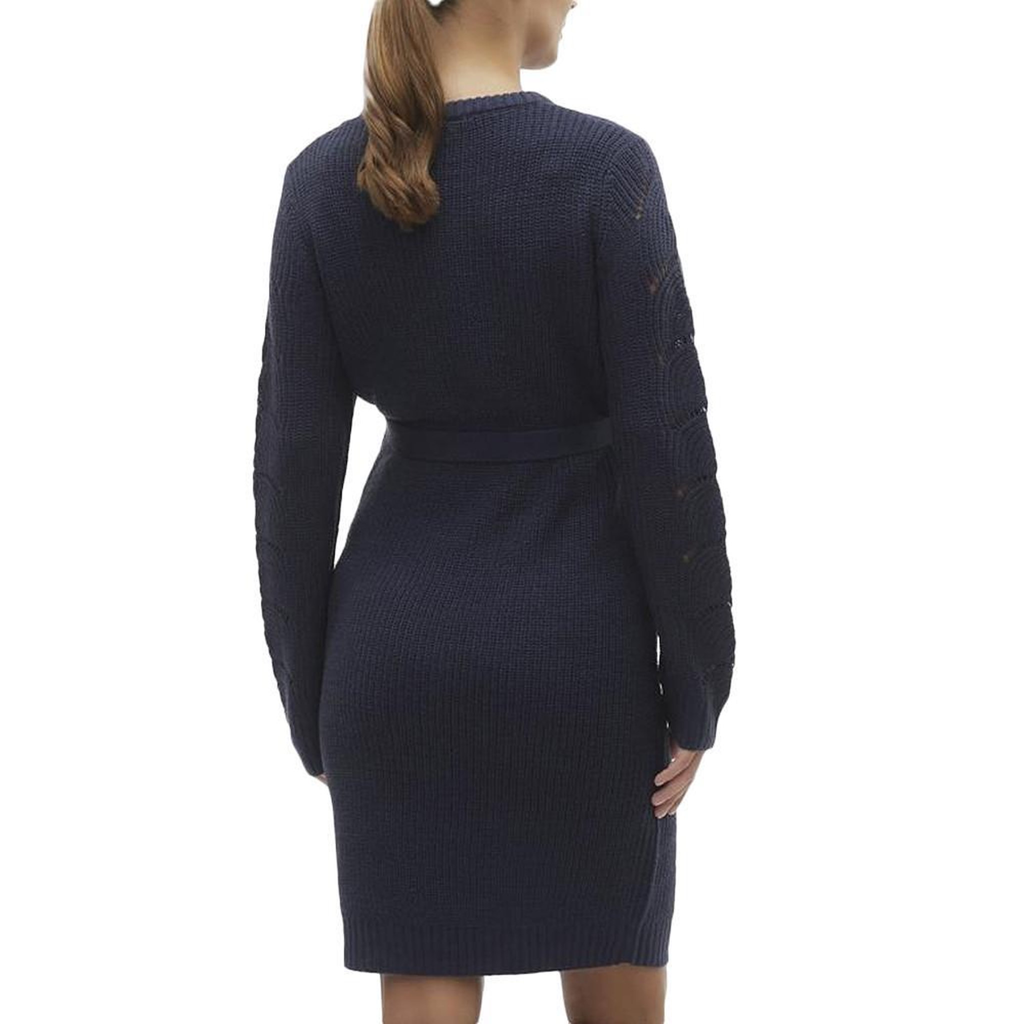 Voir la diapositive 2 : MAMALICIOUS Robe Pull de Grossesse Marine Femme Mamalicious Newlina