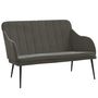 Voir la diapositive 2 : VIDAXL Banc Gris fonce 110x76x80 cm Velours