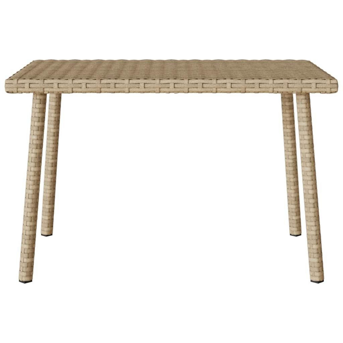 VIDAXL Table basse de jardin rectangulaire beige 60x40x37 cm rotin