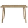 Voir la diapositive 4 : VIDAXL Table basse de jardin rectangulaire beige 60x40x37 cm rotin