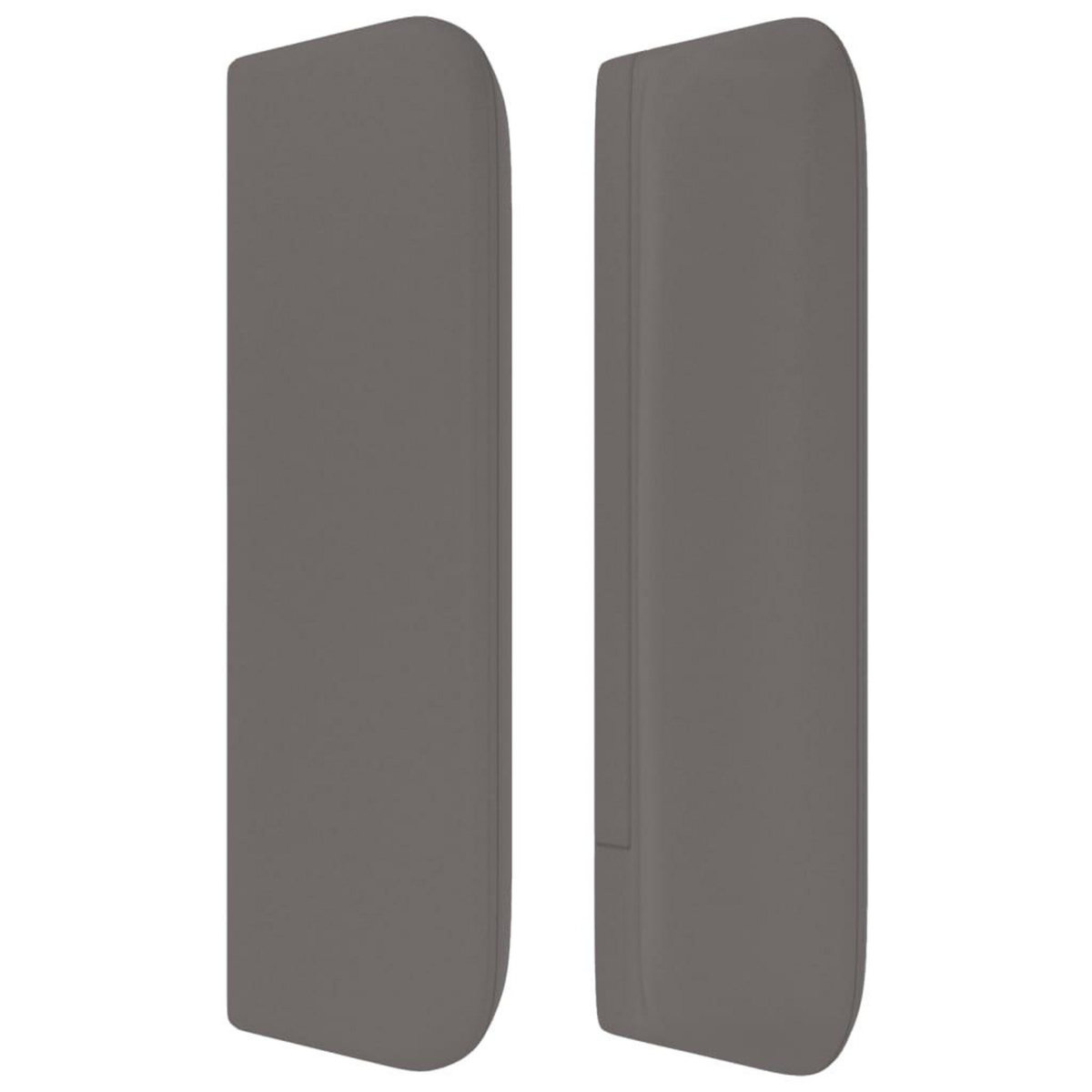 VIDAXL Tete de lit avec oreilles Gris 147x16x78/88 cm Similicuir