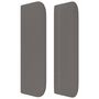Voir la diapositive 4 : VIDAXL Tete de lit avec oreilles Gris 147x16x78/88 cm Similicuir
