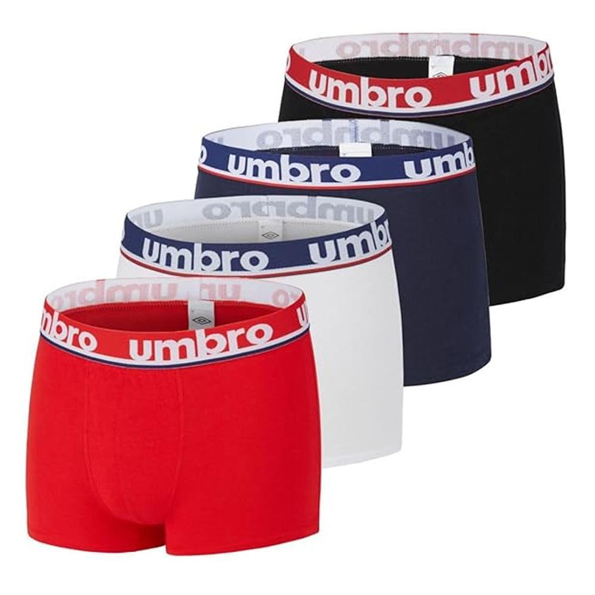 UMBRO X4 Boxers /Rouge/Bleu Homme Umbro CLASS1. Coloris disponibles : Noir