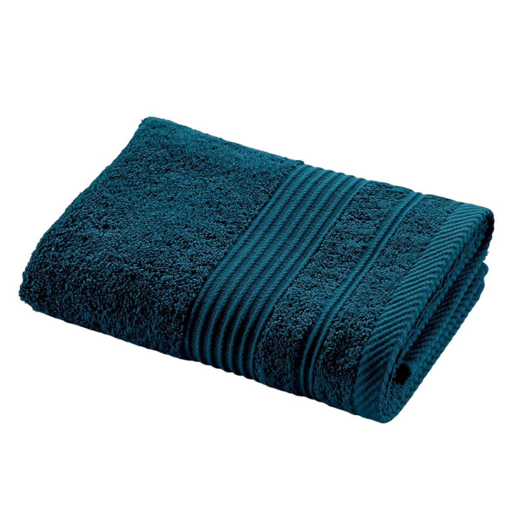 Douceur d'Intérieur Serviette de toilette  tendresse   50x90cm bleu indigo