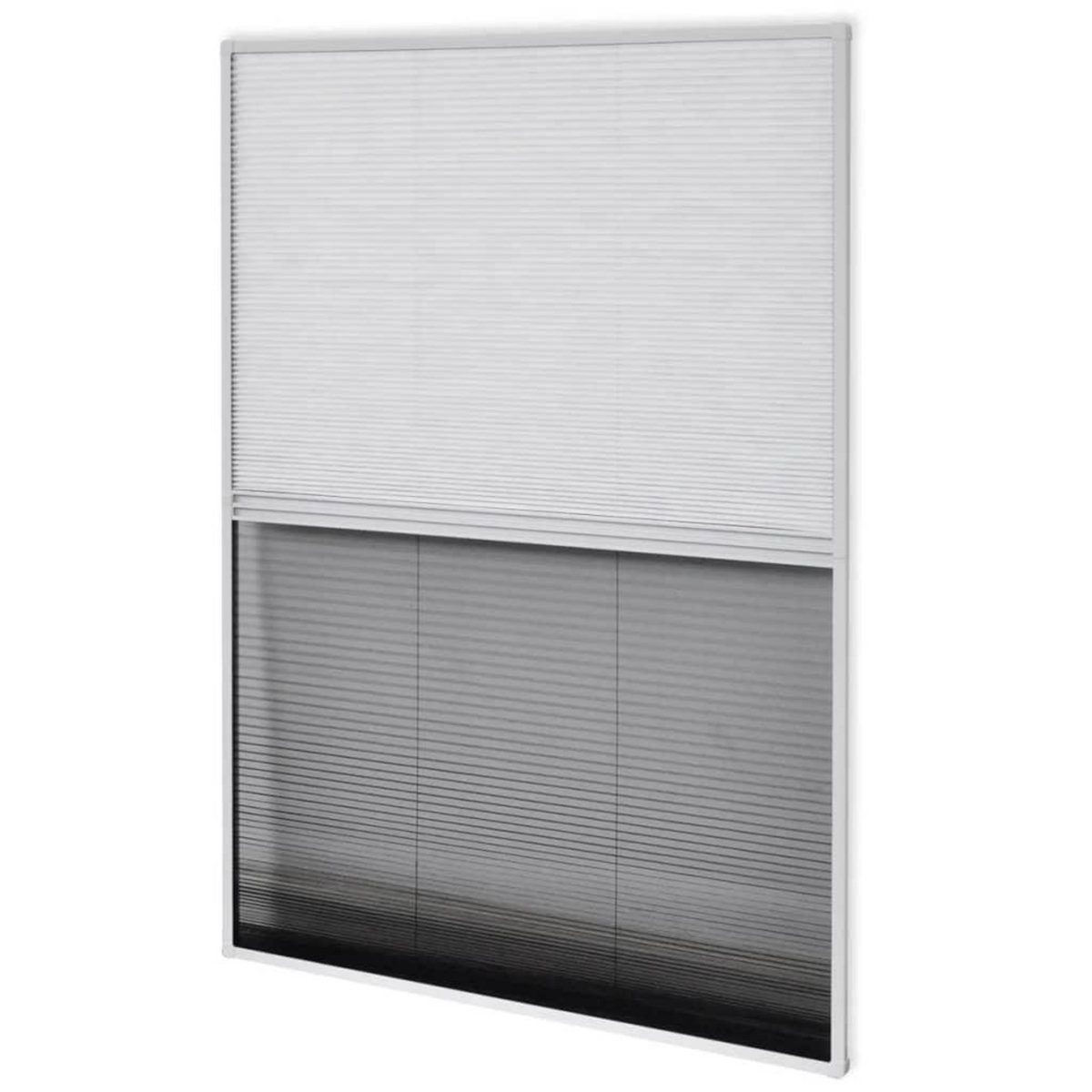VIDAXL Moustiquaire plissee pour fenetre et store Aluminium 80 x 120cm