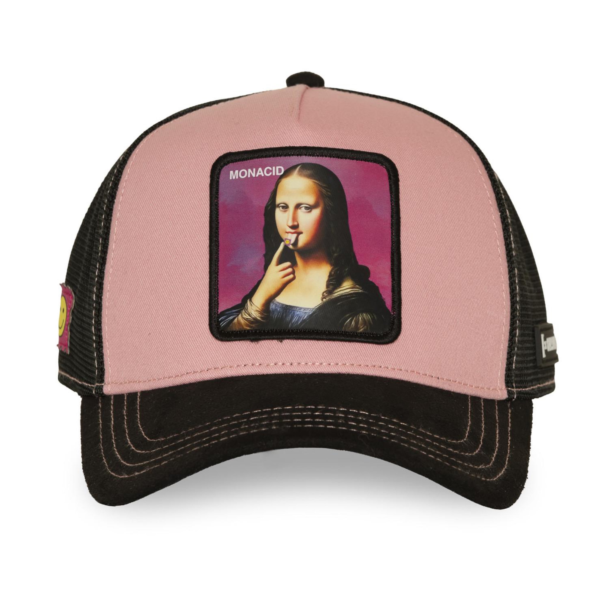 Voir la diapositive 2 : CAPSLAB Casquette trucker avec filet et patch mona
