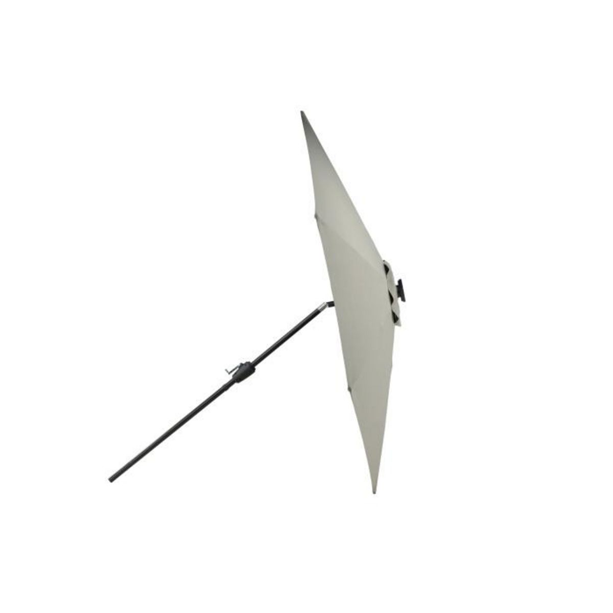 Paris Prix Parasol à LED  Sabal  270cm Gris