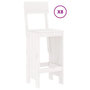 Voir la diapositive 3 : VIDAXL Ensemble de bar de jardin 9 pcs blanc bois de pin massif