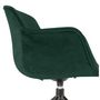 Voir la diapositive 6 : Paris Prix Fauteuil Design en Velours  Loana  80cm Vert