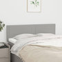 Voir la diapositive 1 : VIDAXL Tetes de lit 2 pcs Gris clair 72x5x78/88 cm Tissu