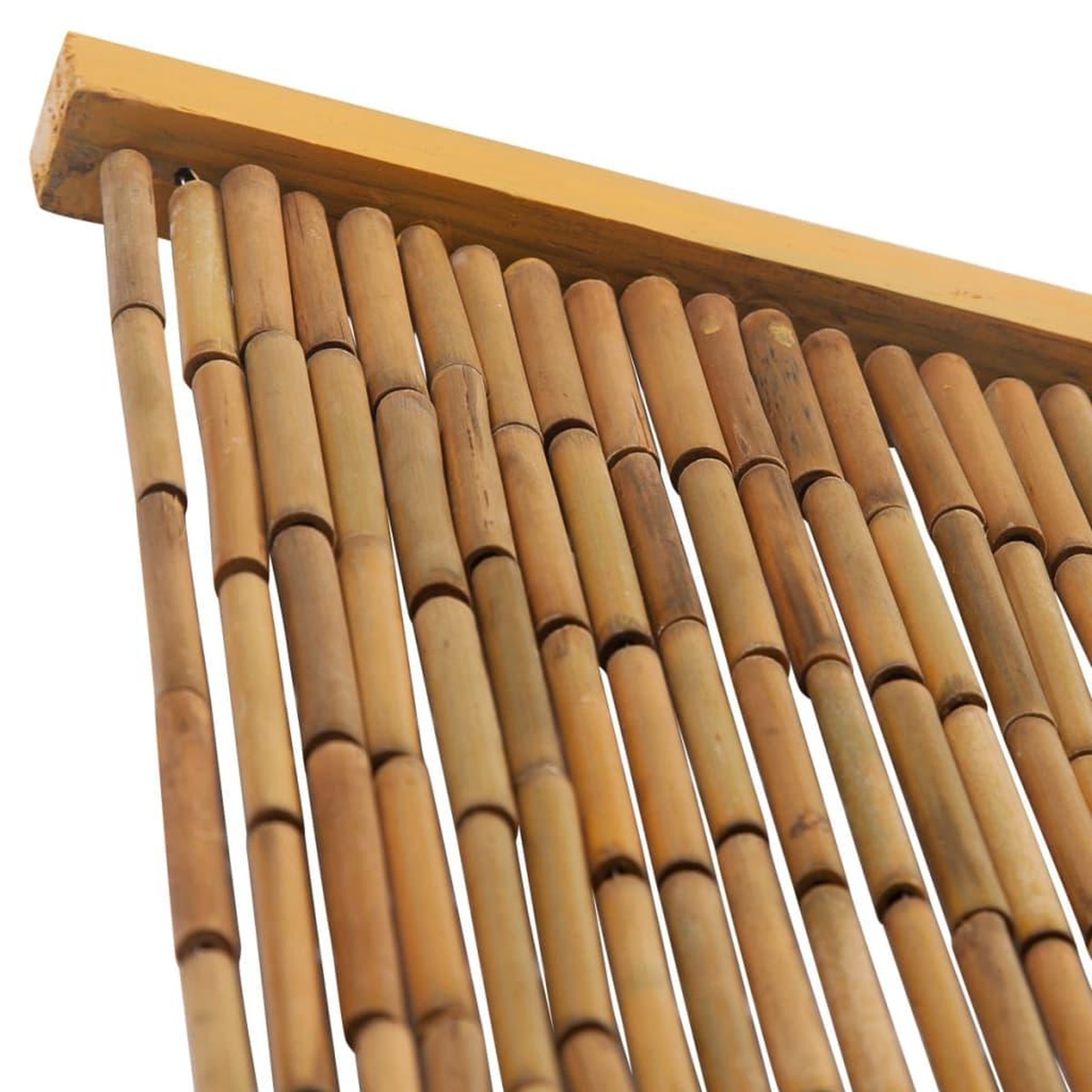 Voir la diapositive 3 : VIDAXL Rideau de porte contre insectes Bambou 56 x 185 cm