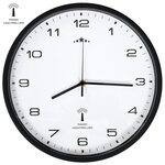 VIDAXL Horloge murale radioguidee Mouvement a quartz 31 cm Blanc/noir