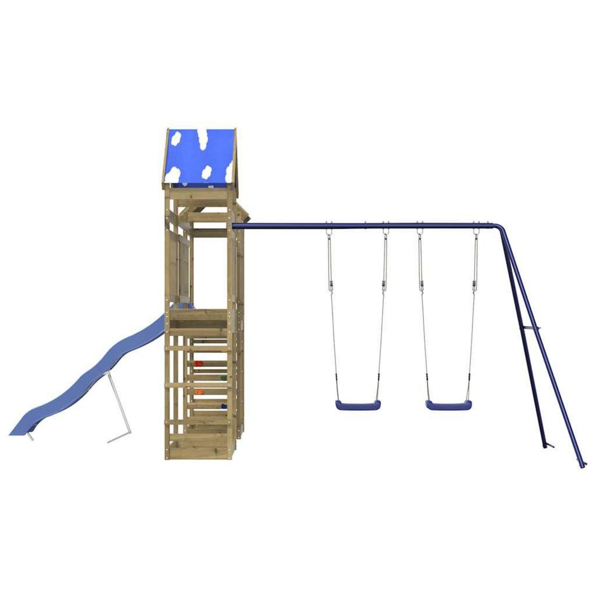 VIDAXL Aire de jeux d'exterieur bois de pin impregne