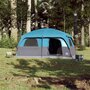 Voir la diapositive 3 : VIDAXL Tente de cabine familiale 10 personnes bleu impermeable