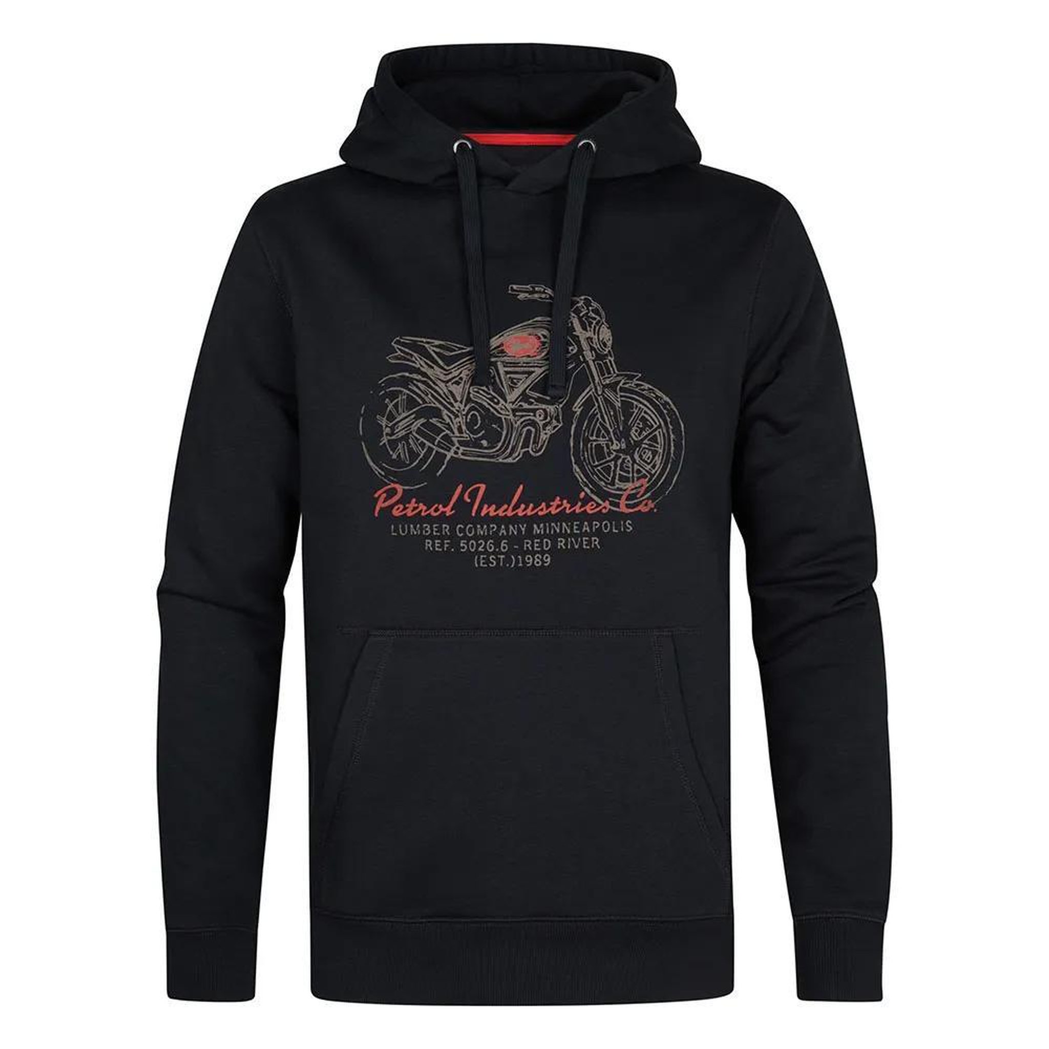 Petrol Industries Sweat à Capuche Noir Homme Petrol Industries Hooded. Coloris disponibles : Noir