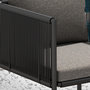 Voir la diapositive 4 : OUTSUNNY Ensemble salon de jardin 3 pièces table 2 fauteuils 4 coussins