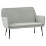 Voir la diapositive 2 : VIDAXL Banc Gris clair 108x79x79 cm Velours