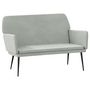 Voir la diapositive 2 : VIDAXL Banc Gris clair 108x79x79 cm Velours